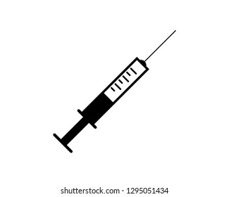syringe in trendy vector icon