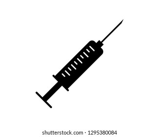 syringe in trendy vector icon