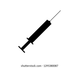 syringe in trendy vector icon