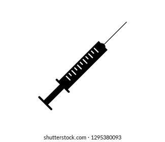 syringe in trendy vector icon