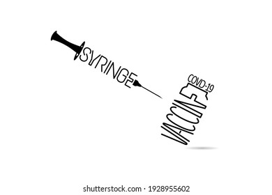 syringe and vaccine concept vector illustration design