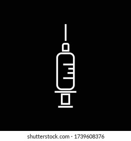 syringe vaccine icon ,illustration design