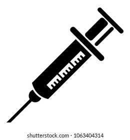 Syringe vaccine icon. Simple illustration of syringe vaccine vector icon for web