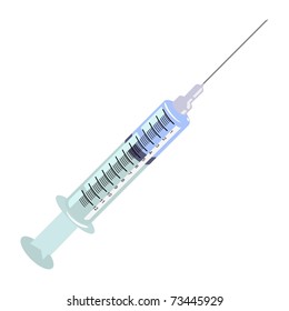 Syringe. Vector