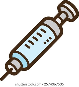 Syringe vector doodle illustration and graphic