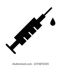 Syringe Vector Glyph Icon For Personal And Commercial Use.
