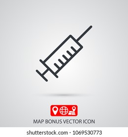 Syringe  vector icon