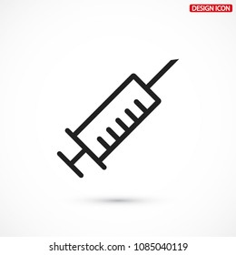 Syringe  vector icon