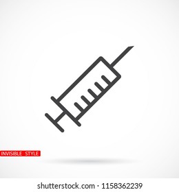 Syringe  vector icon