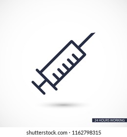 Syringe  vector icon