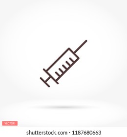 Syringe  vector icon