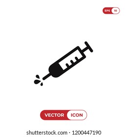 Syringe vector icon