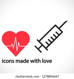 Syringe  vector icon