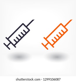 Syringe  vector icon