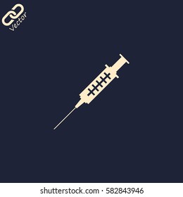 syringe vector icon