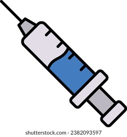 Syringe vector icon. Can be used for printing, mobile and web applications.