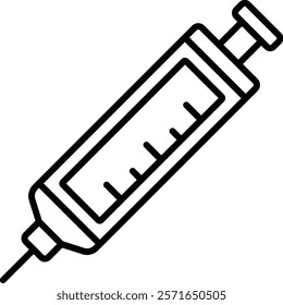 Syringe vector icon. Can be used for printing, mobile and web applications.