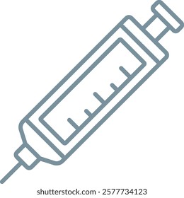 Syringe vector icon. Can be used for printing, mobile and web applications.