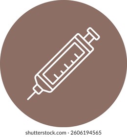 Syringe vector icon. Can be used for printing, mobile and web applications.