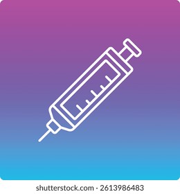 Syringe vector icon. Can be used for printing, mobile and web applications.