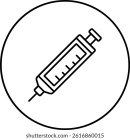 Syringe vector icon. Can be used for printing, mobile and web applications.