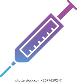 Ícone do vetor da seringa. Pode ser usado para impressão, aplicativos móveis e da Web.