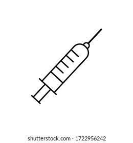 Syringe vector icon for eps 10