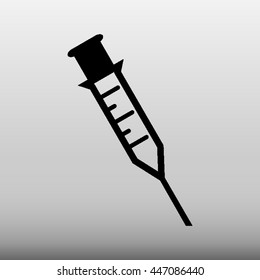 Syringe Vector Icon Illustration