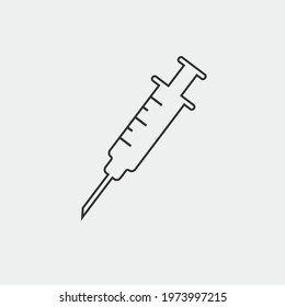 Syringe vector icon icon illustration sign