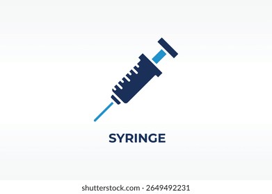 Vetor de SERINGA, ícone ou logotipo sinal símbolo isolado ilustração
