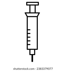 syringe vector icon on white background