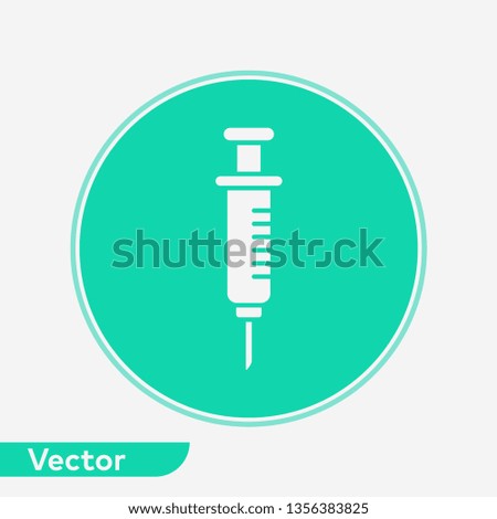 Syringe vector icon sign symbol