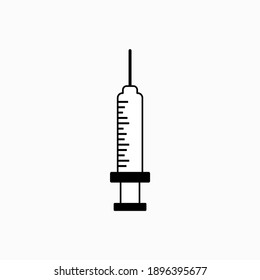 syringe vector icon. with a simple and meaningful design.