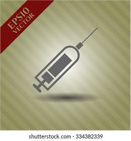 Syringe vector icon or symbol