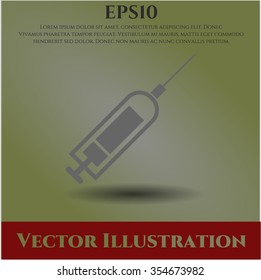 Syringe vector icon or symbol