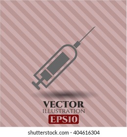 Syringe vector icon or symbol