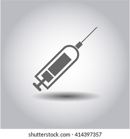 Syringe vector icon or symbol