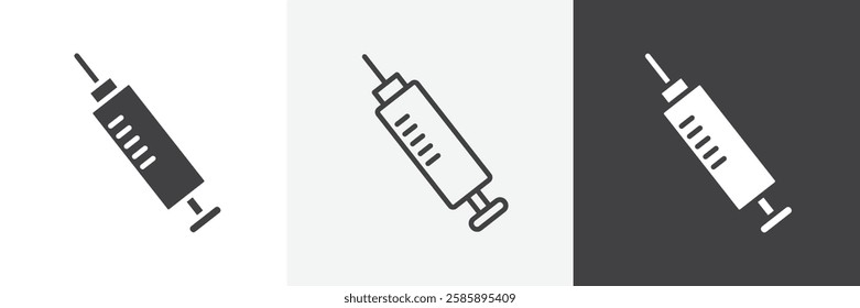Syringe vector icons collection graphic designs for ui designs