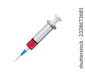 syringe vector illustration in flat style design