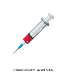 syringe vector illustration in flat style design