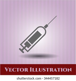 Syringe vector symbol