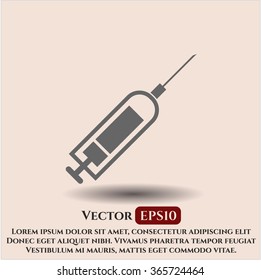 Syringe vector symbol