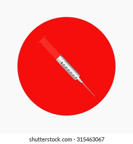 syringe and virus