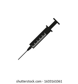 Syringe,injection icon. Syringe on white background. Vector. Isolated.	