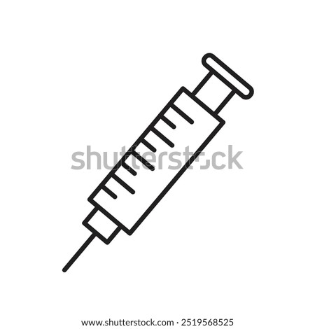 Syringeline icon. vector illustration. EPS10