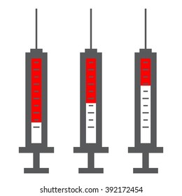 Syringes Blood Vector