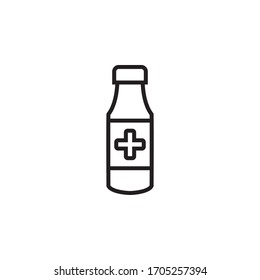 syrup bottle icon design template. Trendy style, vector eps 10