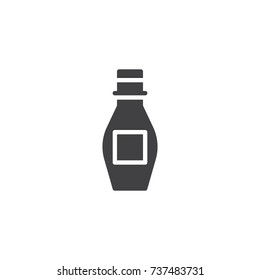 Syrup bottle icon vector, filled flat sign, solid pictogram isolated on white. Symbol, logo illustration.