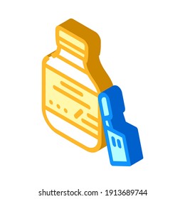 syrup for children isometric icon vector. syrup for children sign. isolated symbol illustration