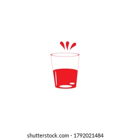 syrup drink ilustration vector design templat